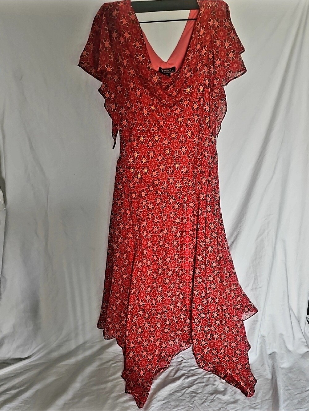 Signature By Robbie Bee Bias Cut Asymetrical Hem Dress